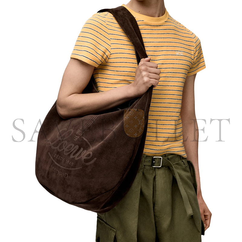 LOEWE ROOMY HOBO IN SUEDE CALFSKIN BMHBVHBX01 (46*41*19cm)